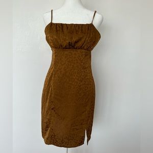 Forever XXI Viscose Leopard Mini Dress